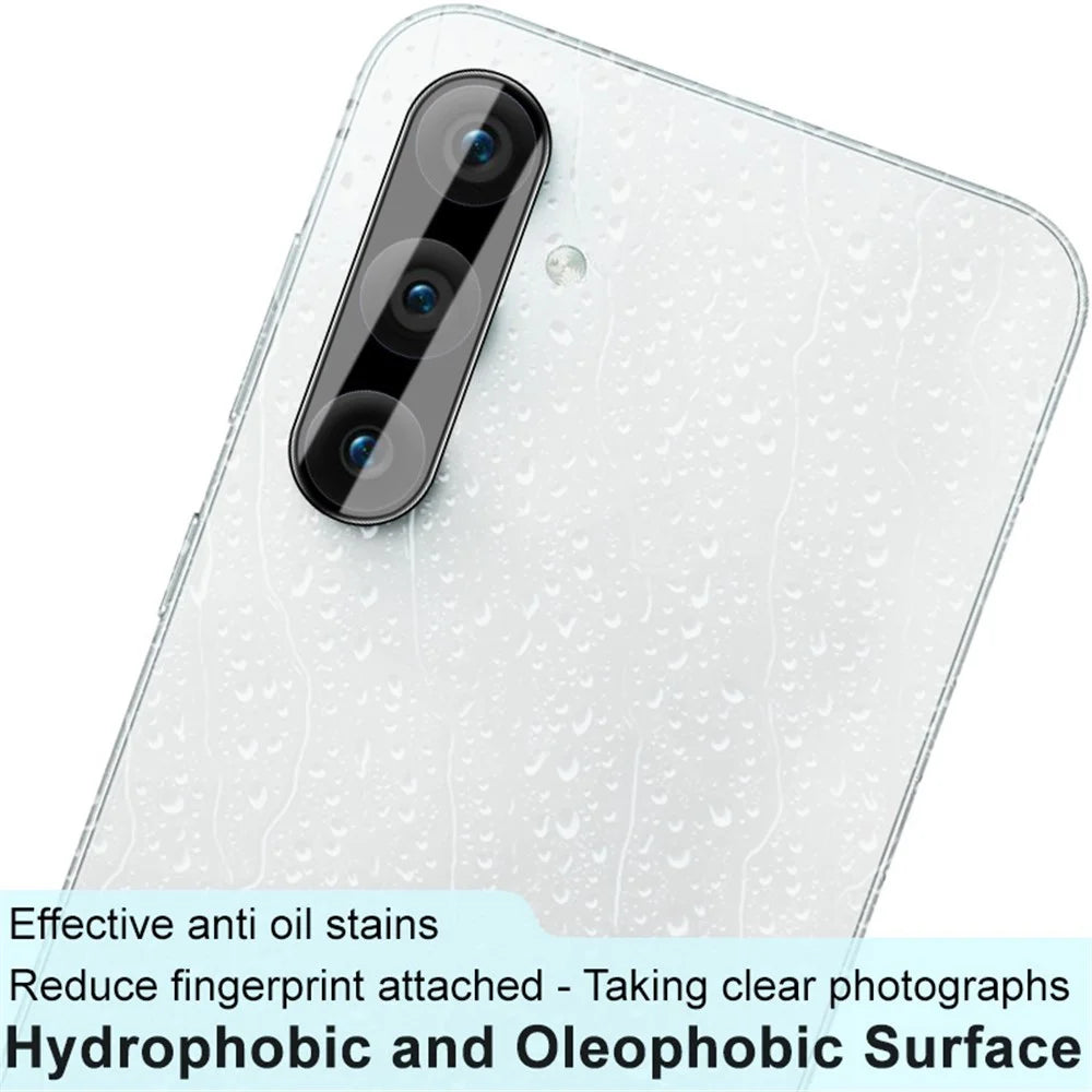 IMAK Tempered Glass Lens Film for Samsung Galaxy S23 FE , Camera Lens Protector+Acrylic Lens Cap (Black Version) - 5