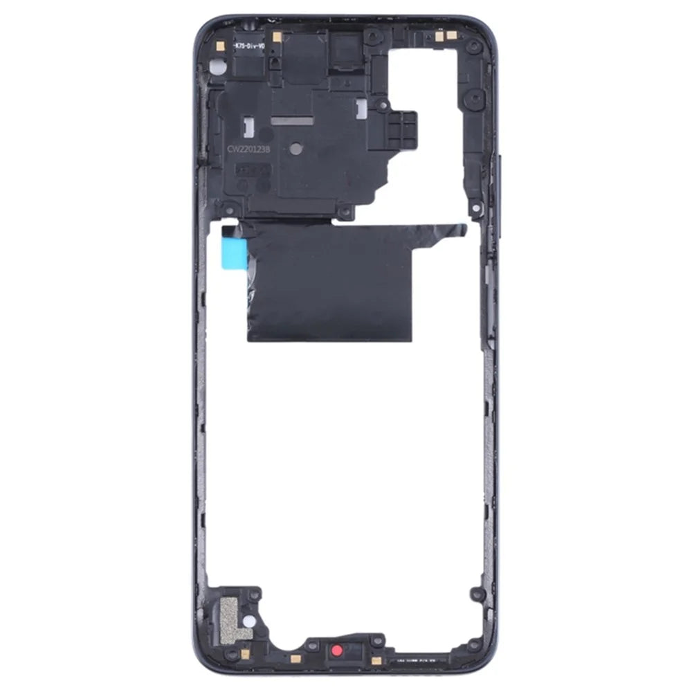 For Xiaomi Poco M4 Pro 4G Middle Housing Plate Frame Replacement Part (without Logo) - Black - 3