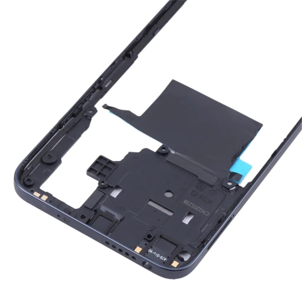 For Xiaomi Poco M4 Pro 4G Middle Housing Plate Frame Replacement Part (without Logo) - Black - 4