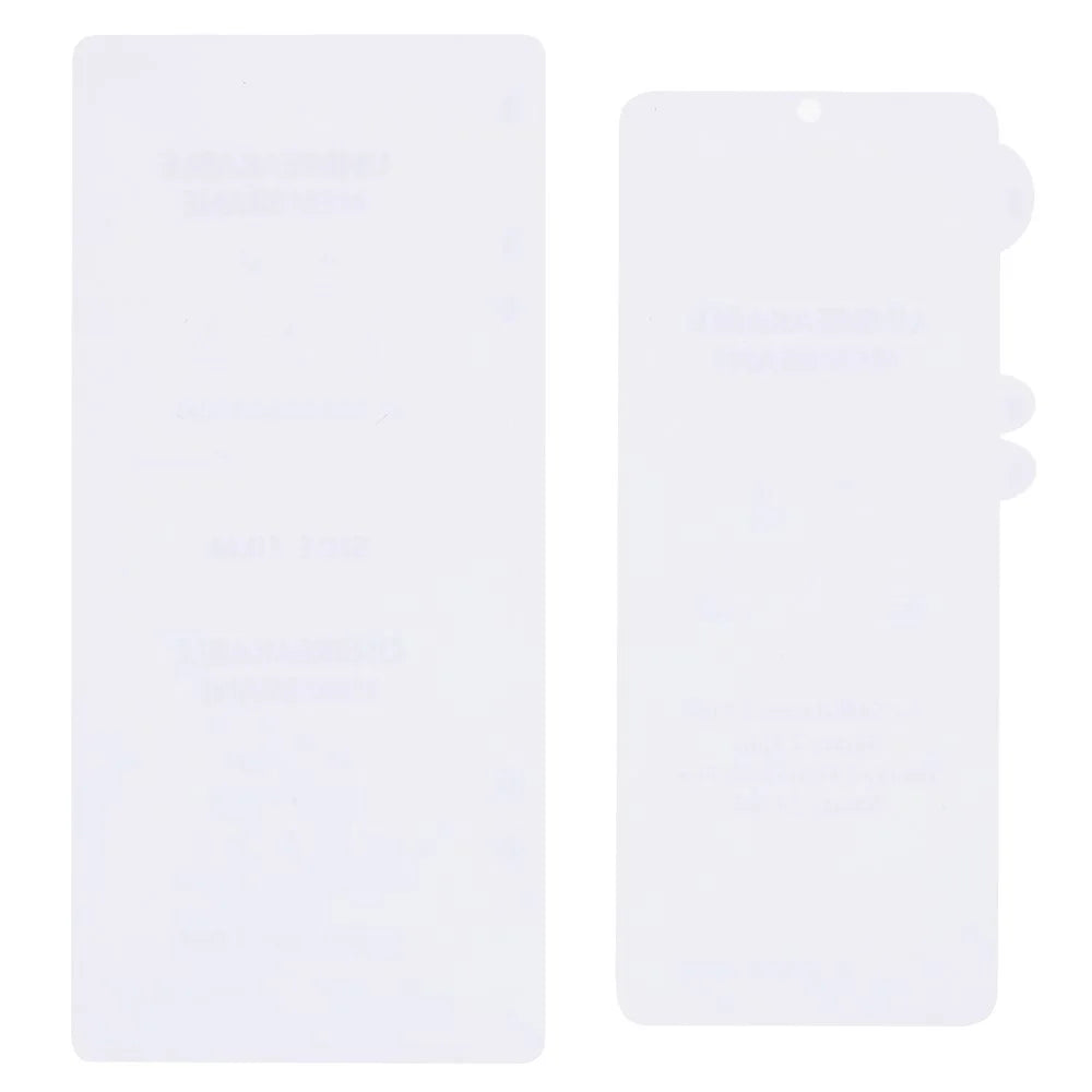 For Samsung Galaxy Z Flip5 5G Clear PET Film Soft Front and Back Screen Protector - 4