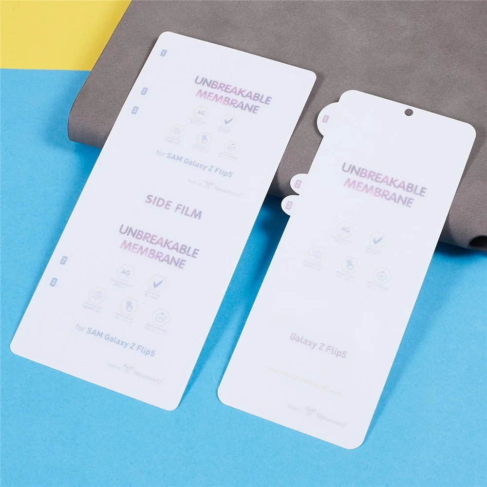 For Samsung Galaxy Z Flip5 5G Clear PET Film Soft Front and Back Screen Protector - 5