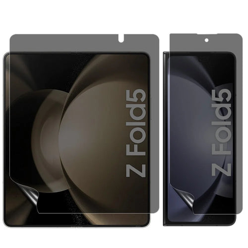 For Samsung Galaxy Z Fold5 5G Matte Anti-Spy Film Anti-scratch Front and Back PET Protector - 1