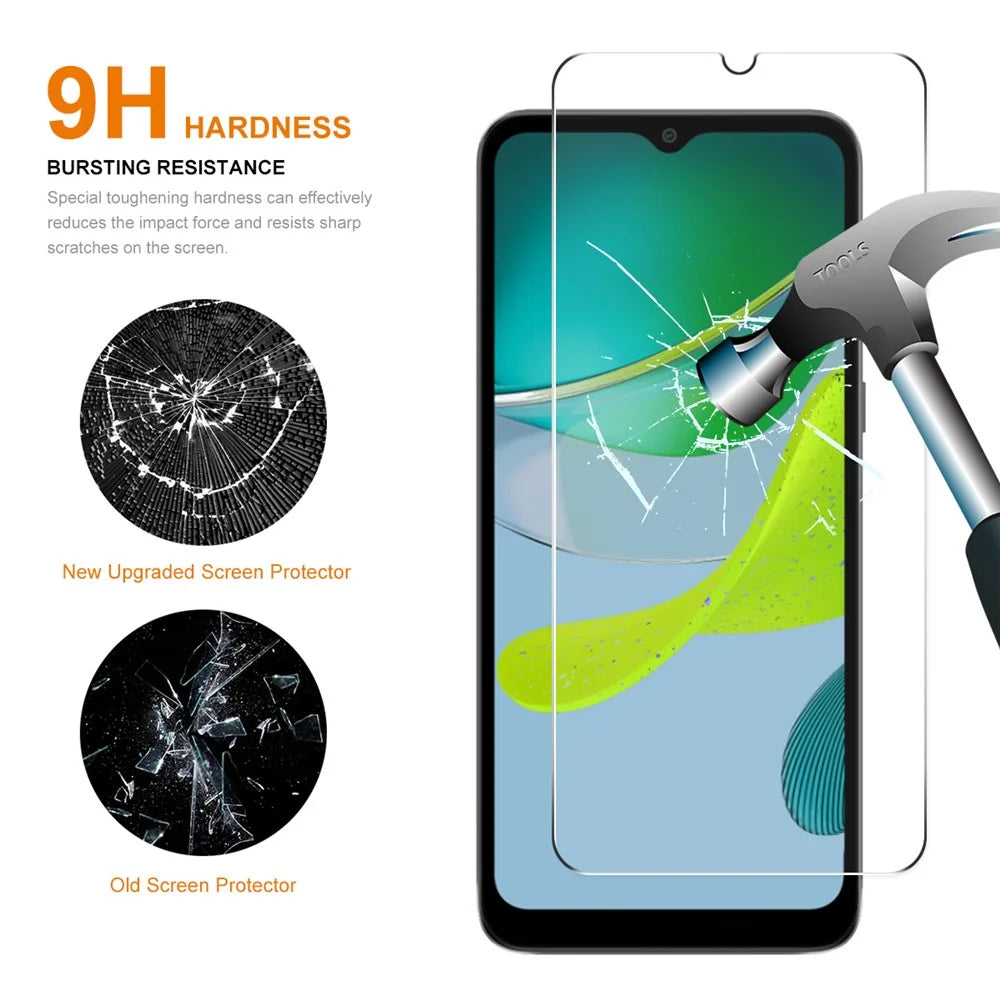 ENKAY HAT PRINCE Ultra Clear Screen Protector for Motorola Moto E13 4G 0.26mm 9H 2.5D High Aluminium-silicon Glass Film - 4