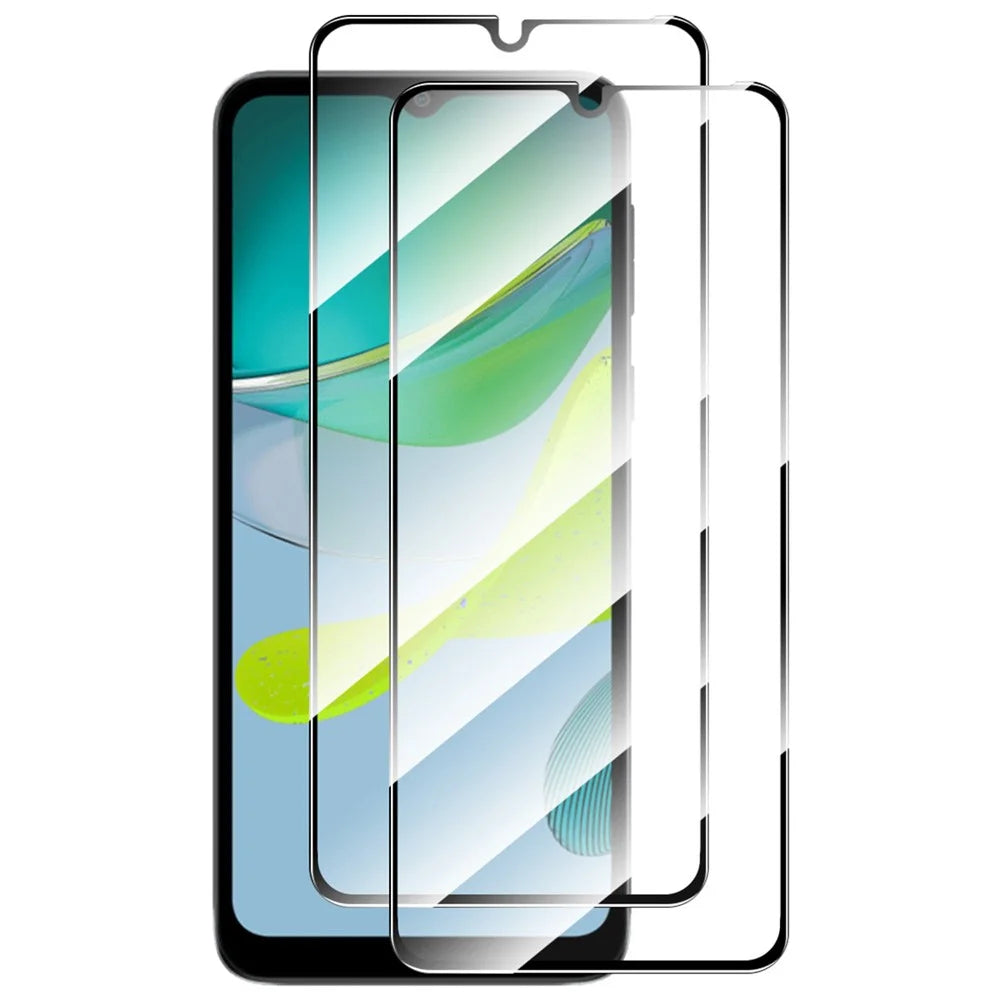 ENKAY HAT PRINCE 2Pcs Screen Protector for Motorola Moto E13 4G Full Glue 0.26mm 9H 2.5D High Aluminium-silicon Glass Film - 1
