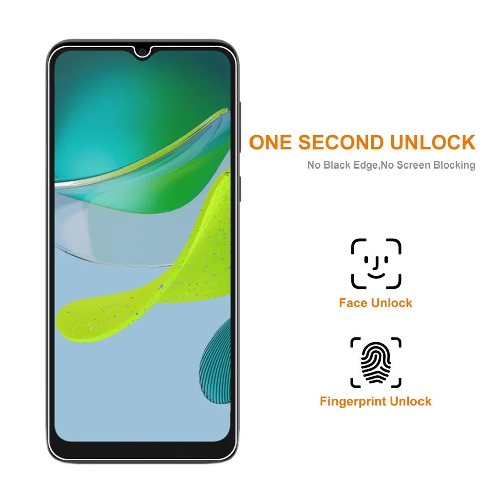 ENKAY HAT PRINCE 2Pcs Screen Protector for Motorola Moto E13 4G High Aluminium-silicon Glass 0.26mm 9H 2.5D Anti-explosion Film - 2