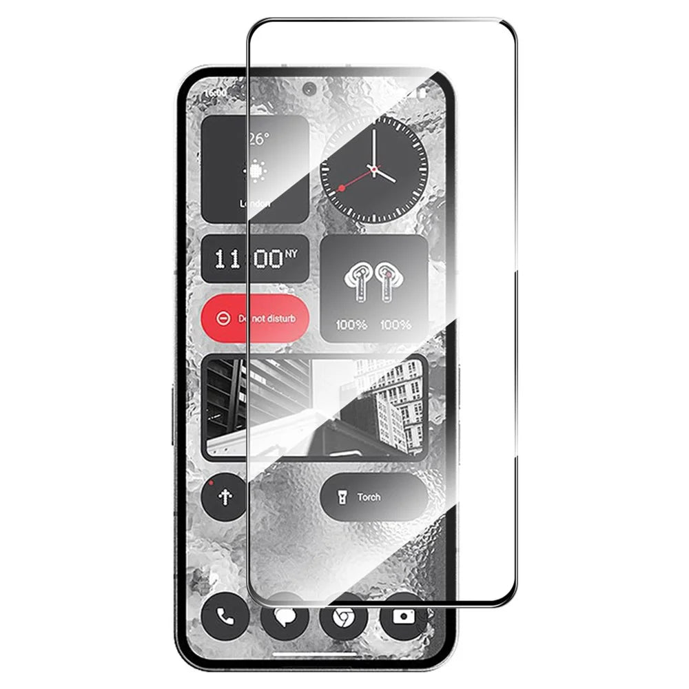 ENKAY HAT PRINCE Full Screen Protector for Nothing Phone (2) 0.26mm 9H 2.5D Silk Printing High Aluminium-silicon Glass Film - 1