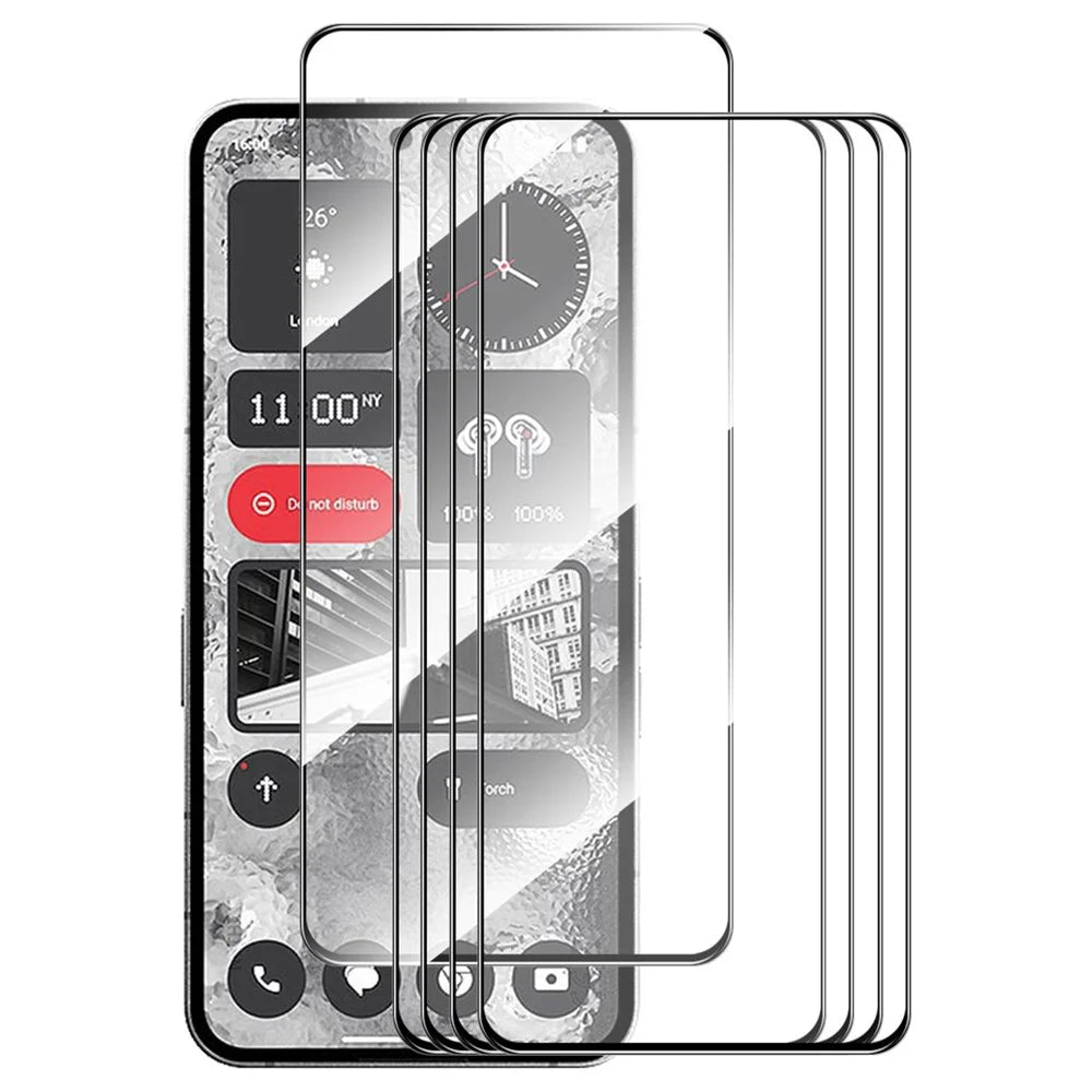 ENKAY HAT PRINCE 5Pcs for Nothing Phone (2) Silk Printing Screen Protector High Aluminium-silicon Glass 0.26mm 9H 2.5D Film - 1
