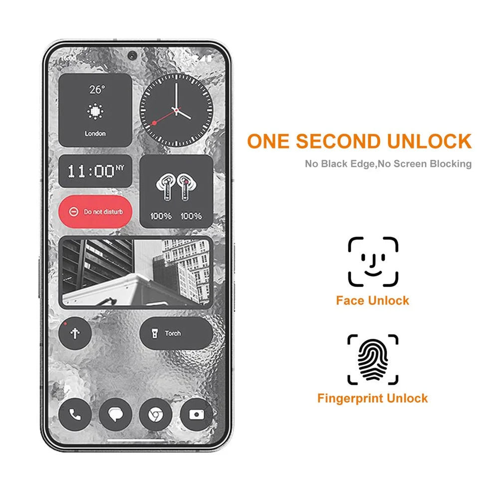 ENKAY HAT PRINCE for Nothing Phone (2) High Aluminium-silicon Glass Screen Protector 0.26mm 9H 2.5D Film - 2