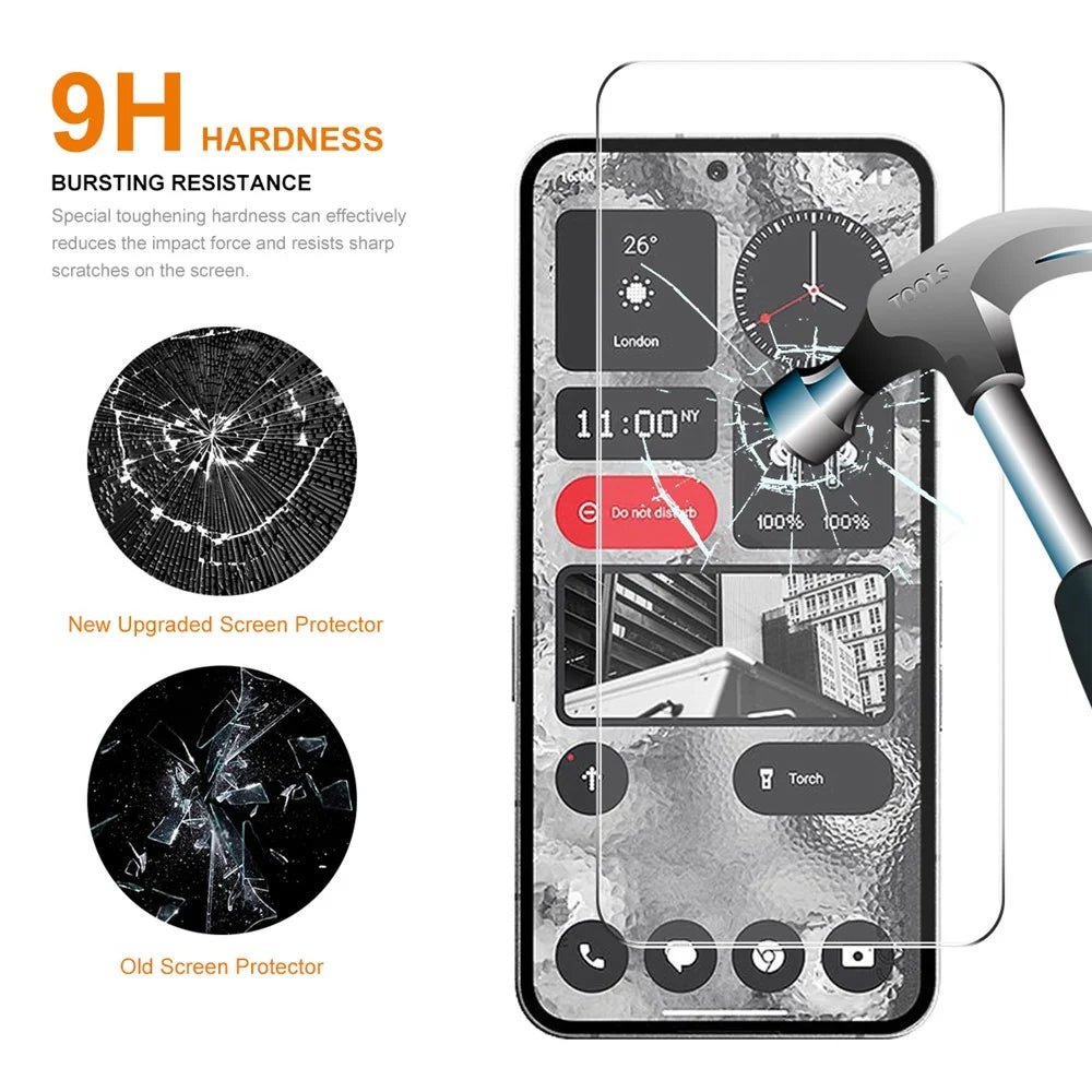 ENKAY HAT PRINCE for Nothing Phone (2) High Aluminium-silicon Glass Screen Protector 0.26mm 9H 2.5D Film - 4