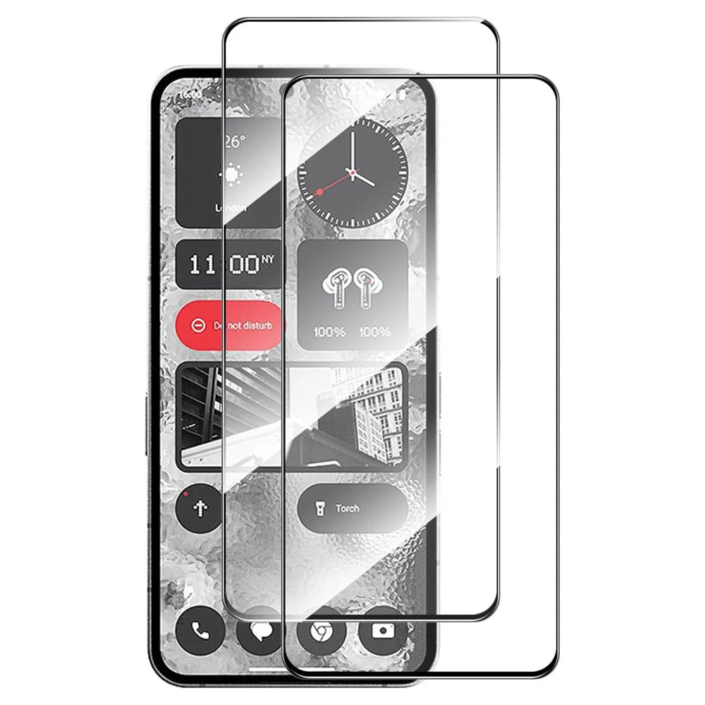 ENKAY HAT PRINCE 2Pcs for Nothing Phone (2) 0.26mm 9H 2.5D Screen Protector Full Glue High Aluminium-silicon Glass Film - 1