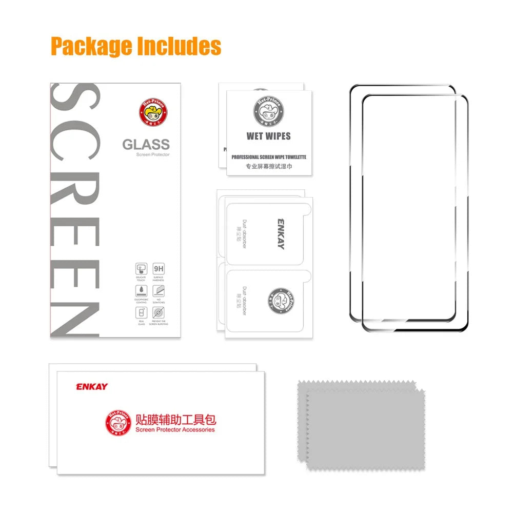 ENKAY HAT PRINCE 2Pcs for Nothing Phone (2) 0.26mm 9H 2.5D Screen Protector Full Glue High Aluminium-silicon Glass Film - 7