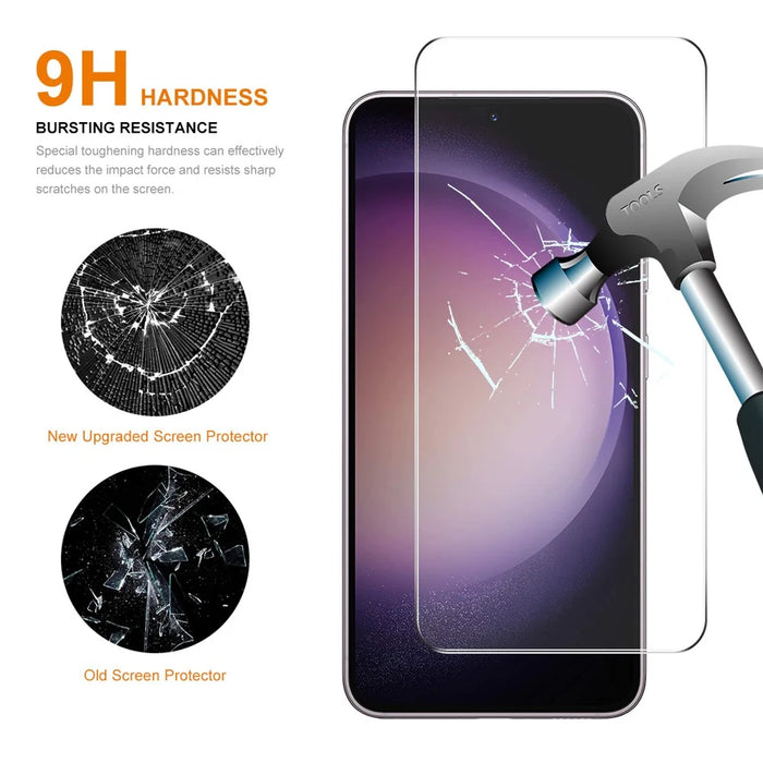 ENKAY HAT PRINCE 5Pcs for Samsung Galaxy S23 FE 0.26mm 9H High Aluminium-silicon Glass Film 2.5D Phone Screen Protector - 4
