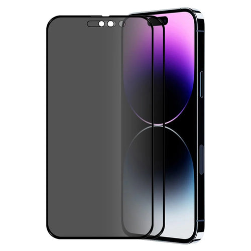 ENKAY HAT PRINCE 2Pcs for iPhone 15 Pro Max Anti-glare Screen Protector 28-degree Anti-spy Tempered Glass Film - 1