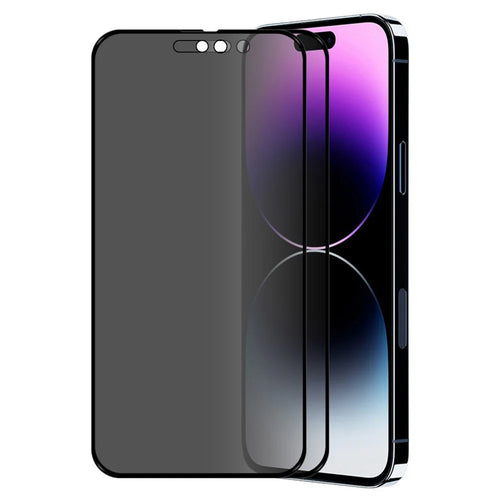 ENKAY HAT PRINCE 2Pcs for iPhone 15 Pro Tempered Glass Screen Protector 28-degree Anti-peeping Anti-glare Film - 1