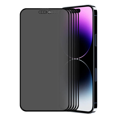 ENKAY HAT PRINCE 5Pcs Screen Protector for iPhone 15 Pro , 28-degree Anti-peep Tempered Glass Anti-Glare Film - 1