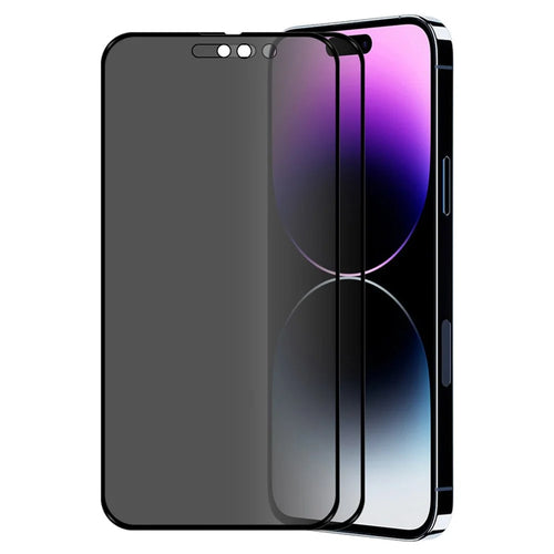 ENKAY HAT PRINCE 2Pcs for iPhone 15 Privacy Screen Protector Tempered Glass 28-degree Anti-peep Anti-glare Film - 1
