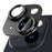 NORTHJO For iPhone 14 / 14 Plus Camera Lens Protector CD Vein Integrated Tempered Glass Camera Cover Film - Black - 1
