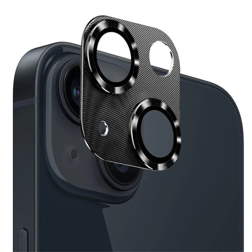 NORTHJO For iPhone 14 / 14 Plus Camera Lens Protector CD Vein Integrated Tempered Glass Camera Cover Film - Black - 2