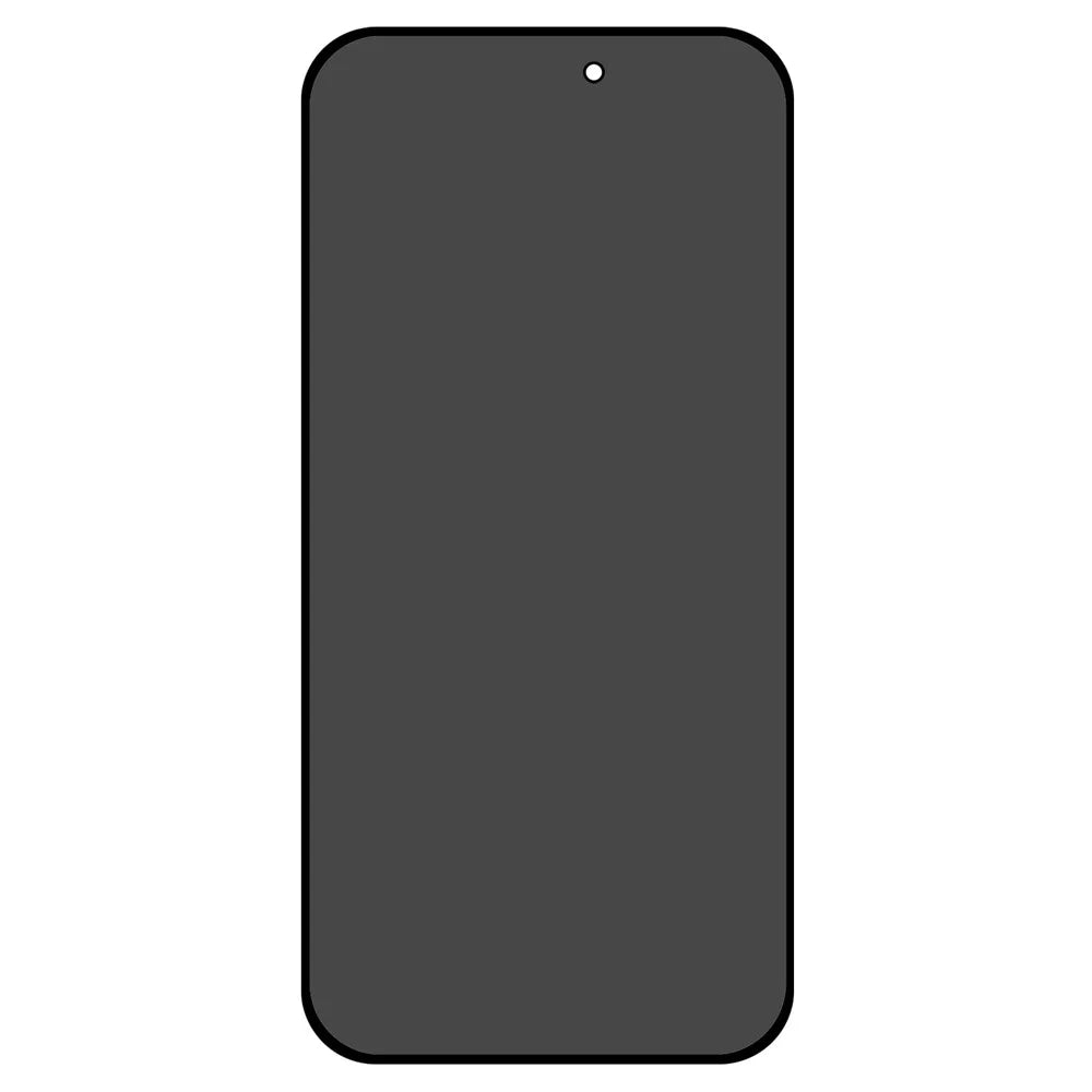 For iPhone 15 Pro Anti-peep High Aluminium-silicon Glass Film Full Glue Silk Printing Full Coverage Screen Protector - 2
