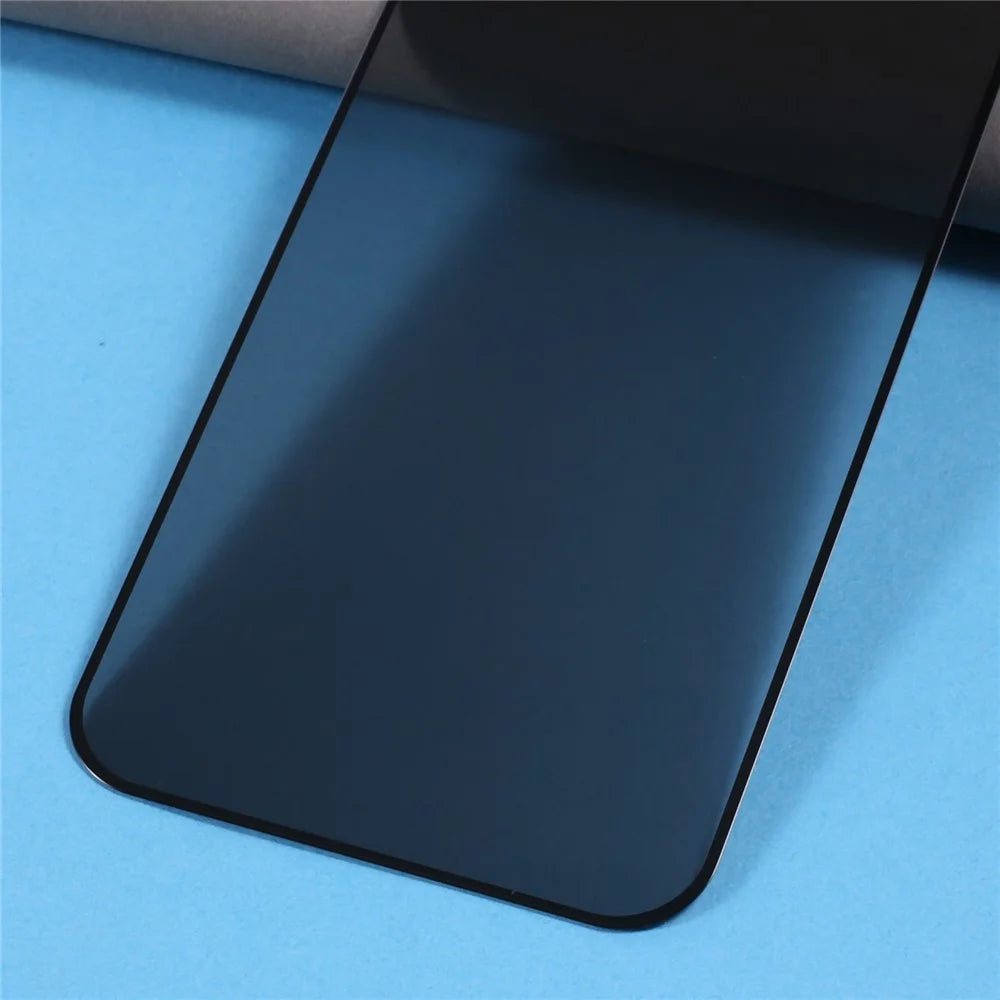 For iPhone 15 Pro Anti-peep High Aluminium-silicon Glass Film Full Glue Silk Printing Full Coverage Screen Protector - 6