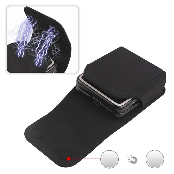 Phone Belt Bag for Universal Folding Cell Phones Anti-Scratch Waterproof Nylon Waist Pouch - 6