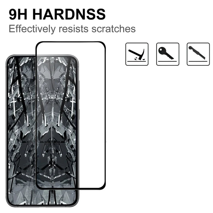 For Samsung Galaxy S23 FE AGC Tempered Glass with Black Edge Full Glue Full Coverage Screen Protector - 3