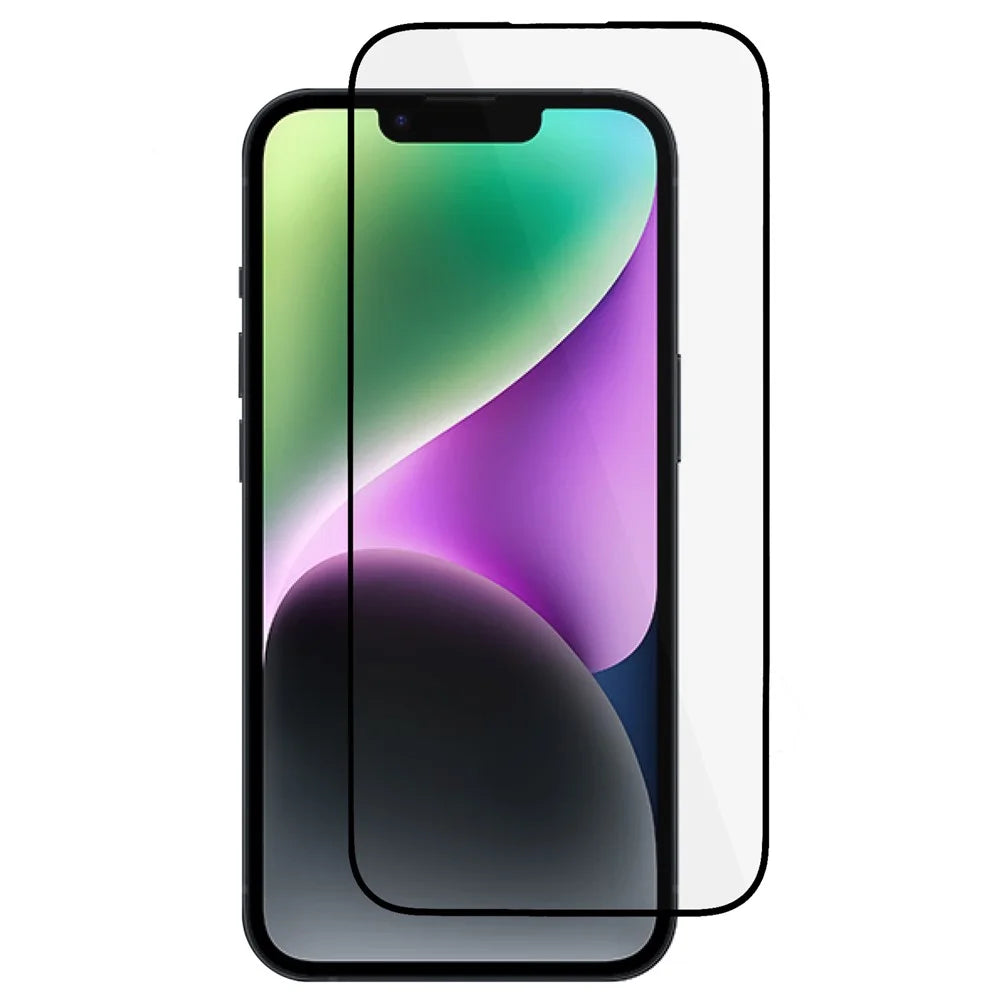 For iPhone 15 Plus Clear Tempered Glass Screen Protector Full Coverage Anti-static Full Glue Film - 1