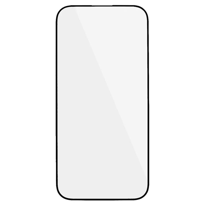 For iPhone 15 Pro Electroplated Silk Printing Film Full Cover Full Glue Tempered Glass Screen Protector - 2