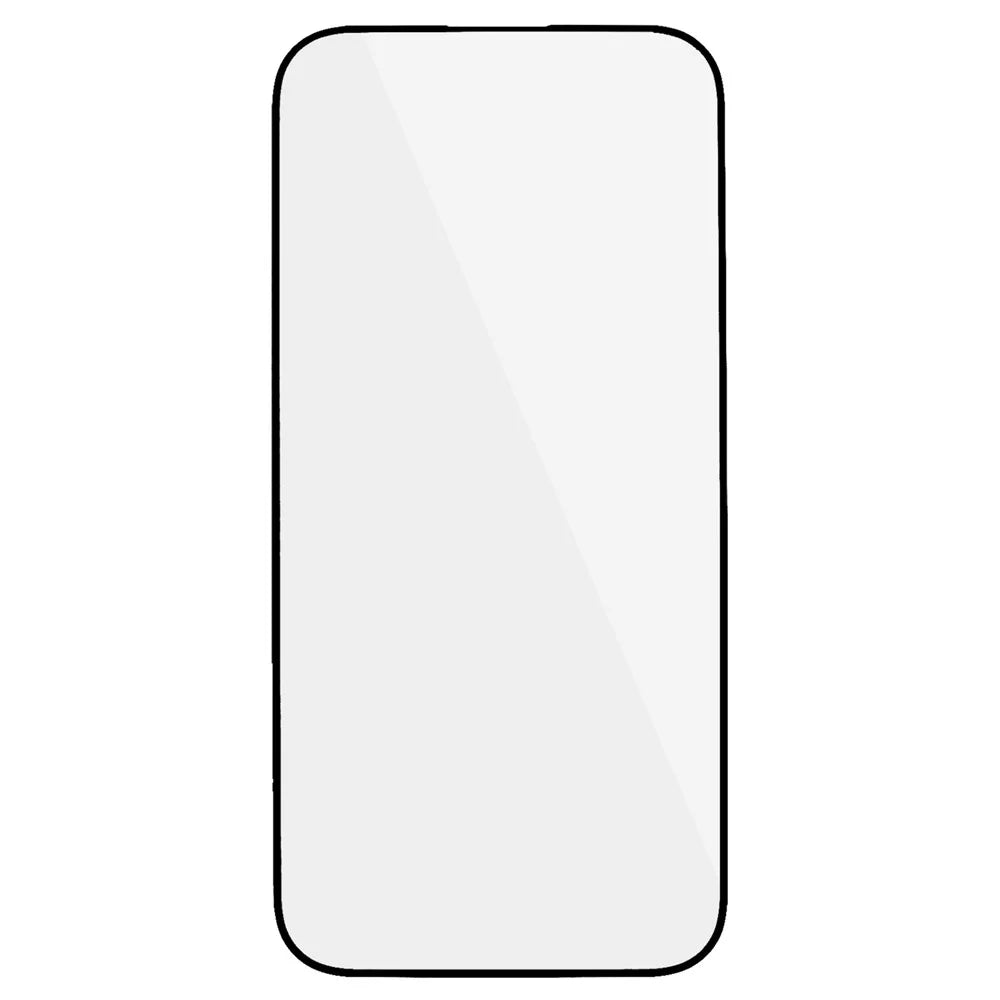 For iPhone 15 Pro Max Electroplated Silk Printing Full Coverage Screen Protector Full Glue Tempered Glass Film - 2
