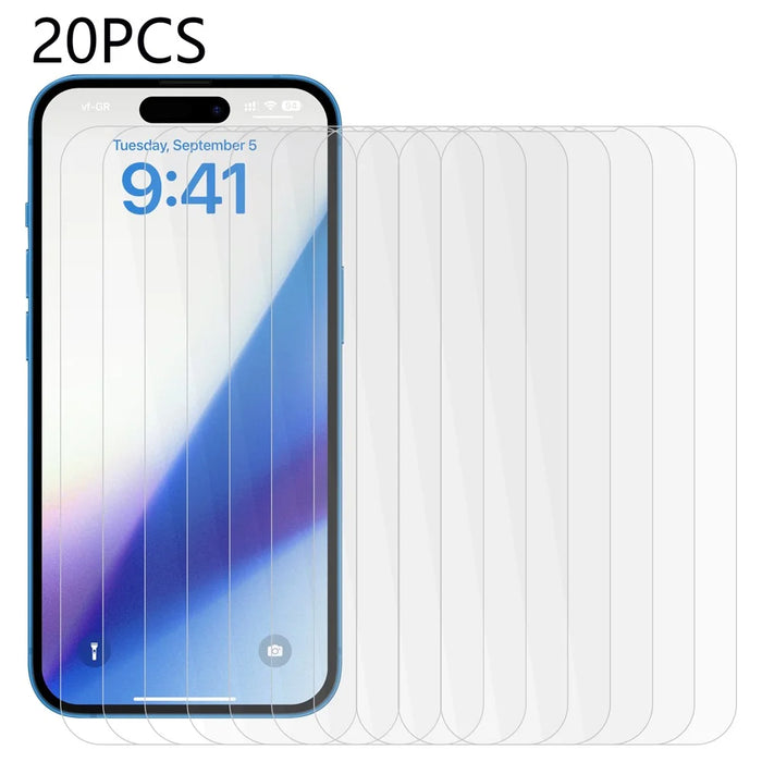 20PCS For iPhone 15 Plus Tempered Glass Phone Screen Protector Ultra Clear Explosion-Proof Film - 1
