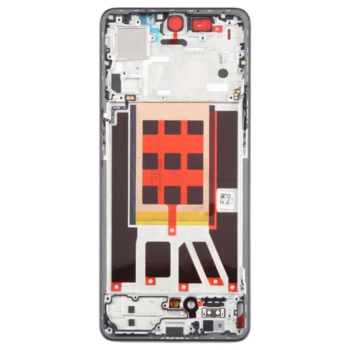 For Oppo Reno9 5G Mobile Phone Middle Plate Frame Repair Part (A-Side) (without Logo) - Black - 3