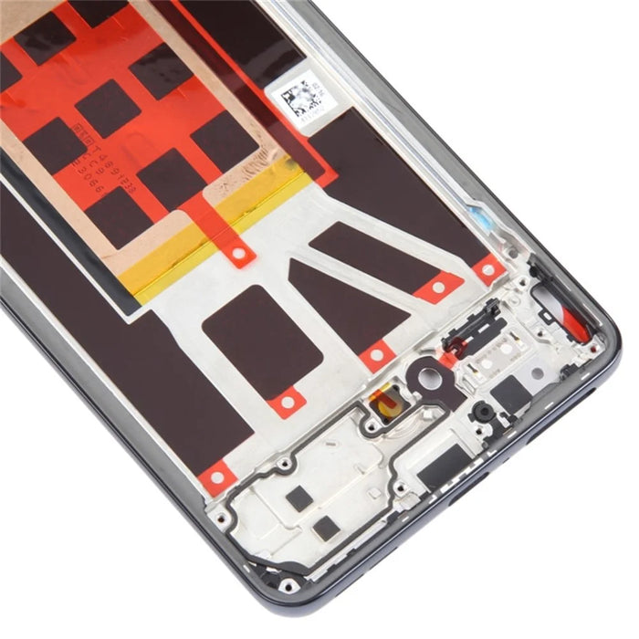 For Oppo Reno9 5G Mobile Phone Middle Plate Frame Repair Part (A-Side) (without Logo) - Black - 4