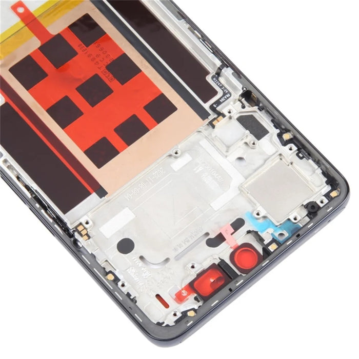 For Oppo Reno9 5G Mobile Phone Middle Plate Frame Repair Part (A-Side) (without Logo) - Black - 5