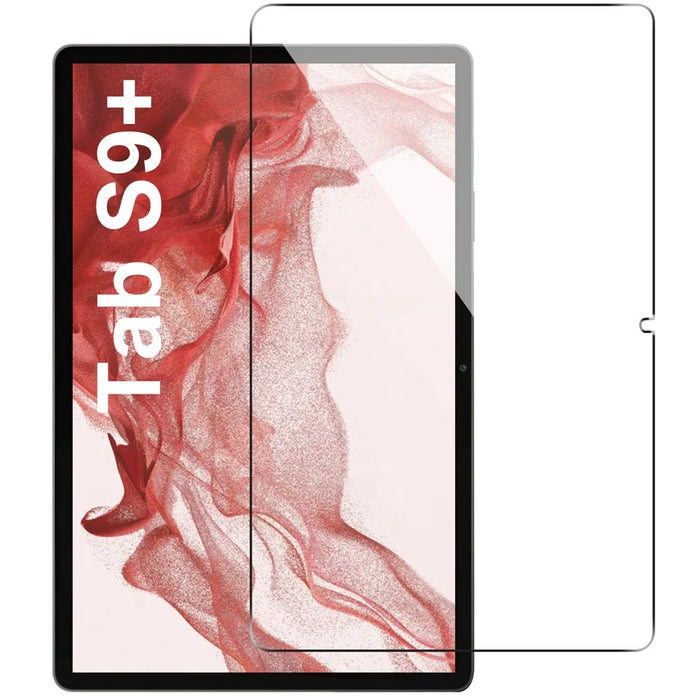 For Samsung Galaxy Tab S10+ / S9+ / Tab S8+ / Tab S7 FE Arc Edge Tempered Glass Screen Film Tablet Screen Protector - 1