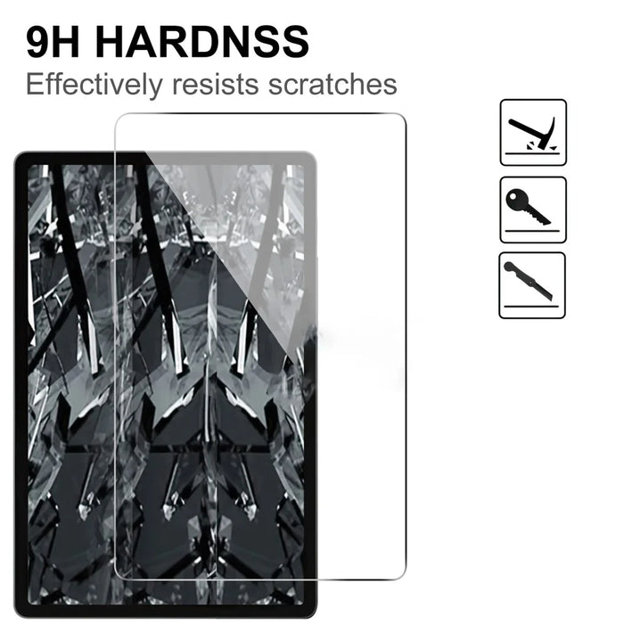 For Samsung Galaxy Tab S10+ / S9+ / Tab S8+ / Tab S7 FE Arc Edge Tempered Glass Screen Film Tablet Screen Protector - 4