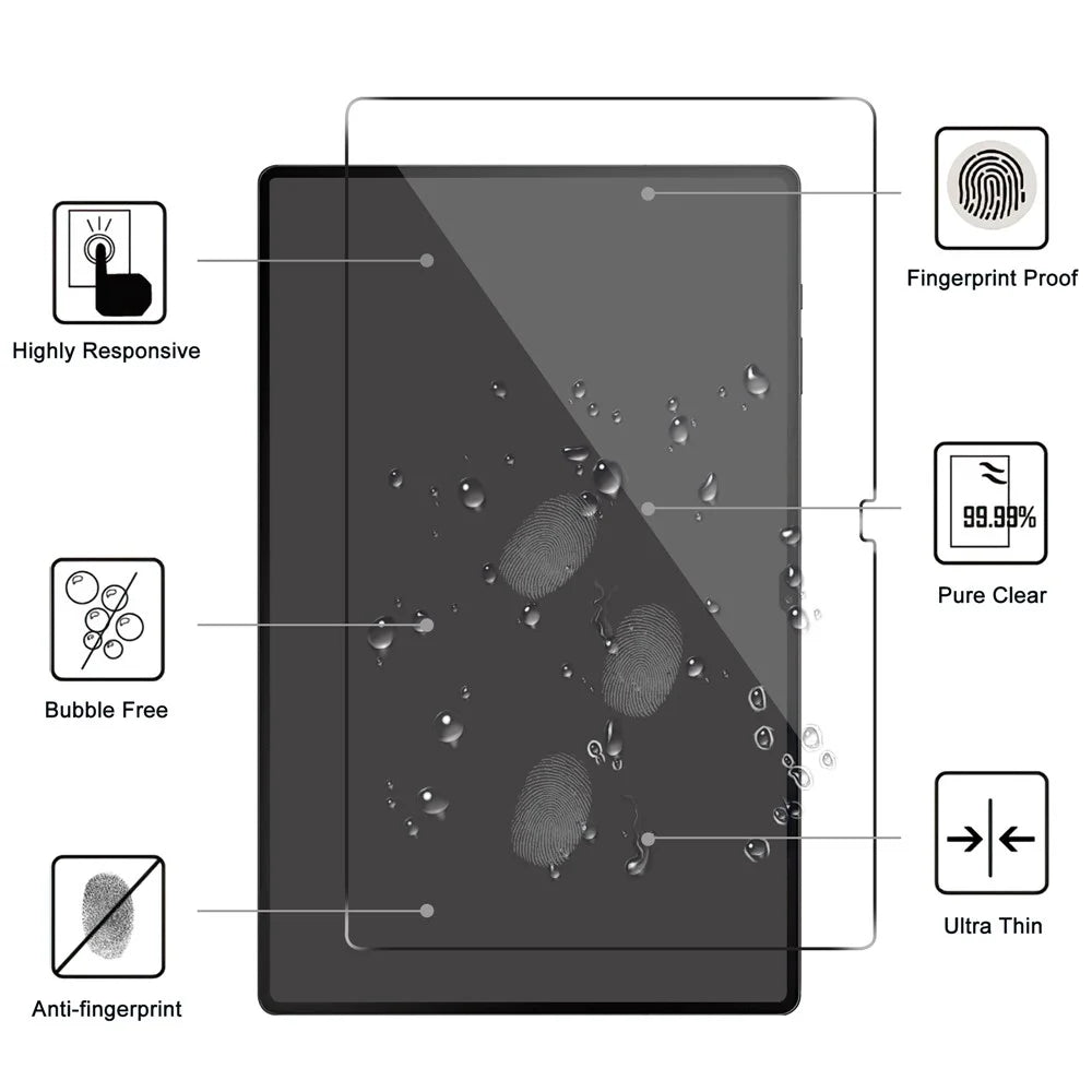 For Samsung Galaxy Tab S11 Ultra / S10 Ultra / S9 Ultra / Tab S8 Ultra Tablet Screen Protector Arc Edge Dustproof Tempered Glass Screen Film - 3