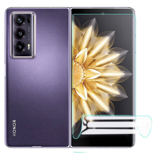For Honor Magic V2 5G Outer Front Screen Protector Anti-Scratch HD Clear Soft Hydrogel TPU Phone Screen Film - 1
