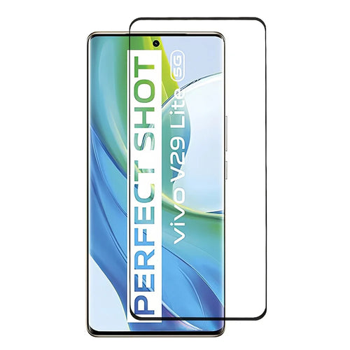 For vivo V29 Lite 5G Tempered Glass Screen Protector 3D Curved Side Glue HD Clear Phone Screen Film - 1