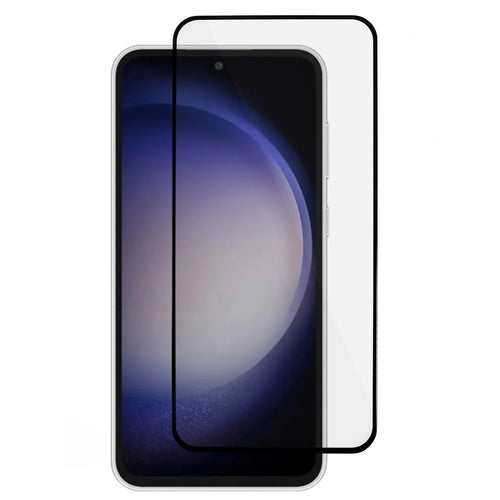 For Samsung Galaxy S23 FE Full Cover Screen Protector Black Edge Silk Printing Dispensing Glue Tempered Glass Film - 1