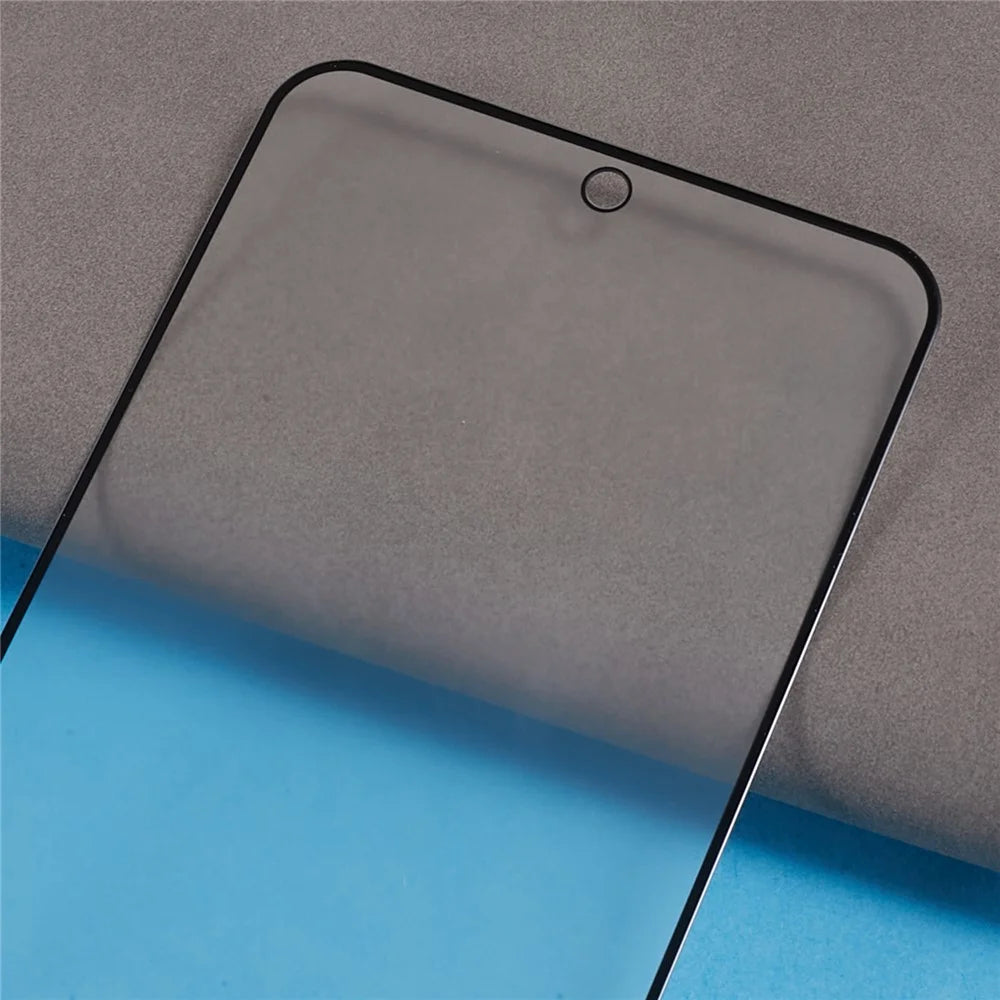 For Samsung Galaxy S23 FE Silk Printing Full Screen Protector Matte Anti-fingerprint Full Glue Tempered Glass Film - 5