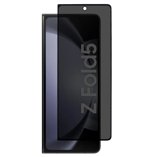 Anti-Peep Screen Protector for Samsung Galaxy Z Fold5 5G , Full Cover Full Glue Silk Printing Tempered Glass Film - 1