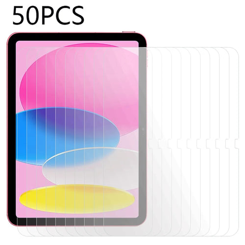 50Pcs For iPad (2025) / 10.9 (2022) Tempered Glass Film High Definition Full Cover Tablet Screen Protector (No Package, with Wipes Set, Dust-absorber, Guide Sticker) - 1