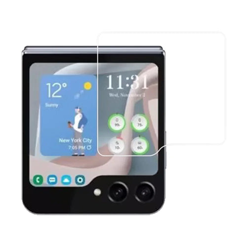 RURIHAI For Samsung Galaxy Z Flip5 5G High Aluminum-silicon Glass 0.18mm 2.5D Arc Edge Film Screen Protector - 1