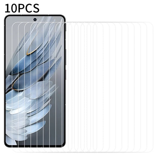 RURIHAI 10Pcs Screen Film for ZTE nubia Z50S Pro 5G , 0.18mm 2.5D Arc Edge High Aluminum-silicon Glass Screen Protector - 1