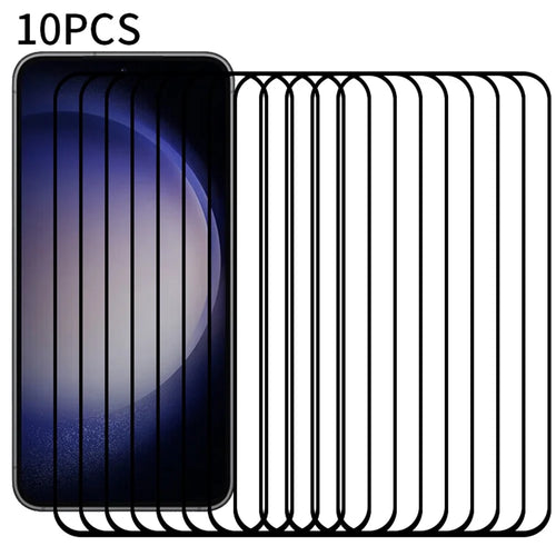 RURIHAI 10Pcs For Samsung Galaxy S23 FE 2.5D 0.26mm Screen Protector High Aluminum-silicon Glass Secondary Hardening Film - 1