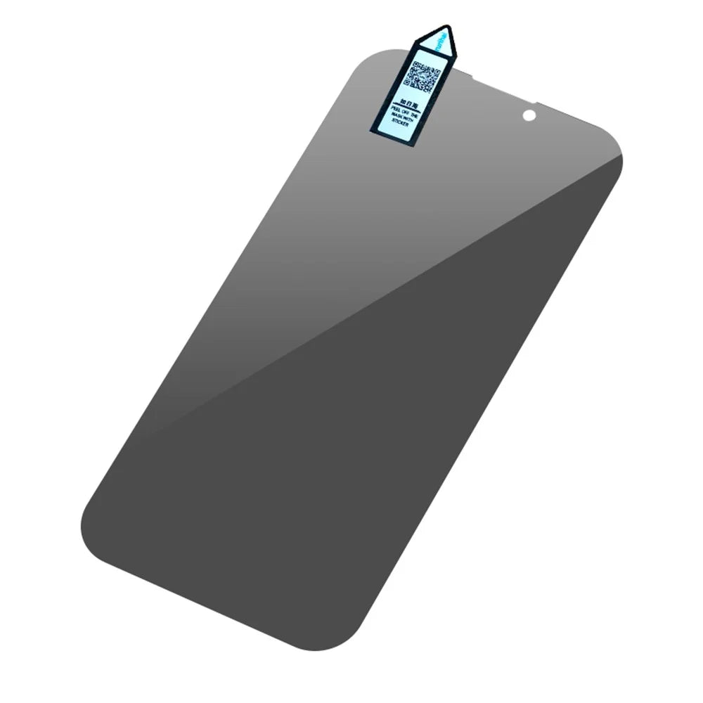 RURIHAI For iPhone 15 Pro Anti-spy Screen Protector Full Cover High Aluminium-silicon Glass Film - 6