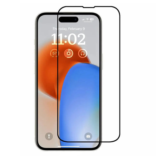 Phone Full Screen Protector for iPhone 15 , Silk Printing Full Glue High Aluminum-silicon Glass Screen Film - 1