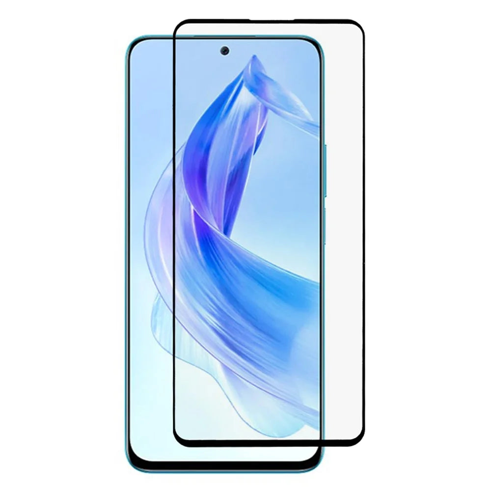 Tempered Glass Film for Honor 90 Lite 5G / X50i 5G , Silk Printing Full Glue Scratch-proof Full Screen Protector - 1