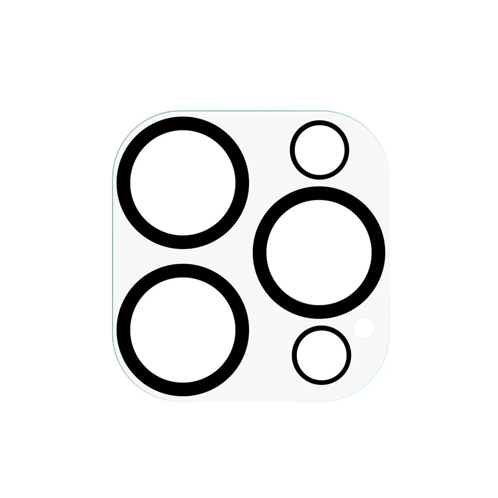 For iPhone 15 Pro / 15 Pro Max 3D Silk Printing Camera Lens Film Tempered Glass Phone Rear Lens Protector - 2