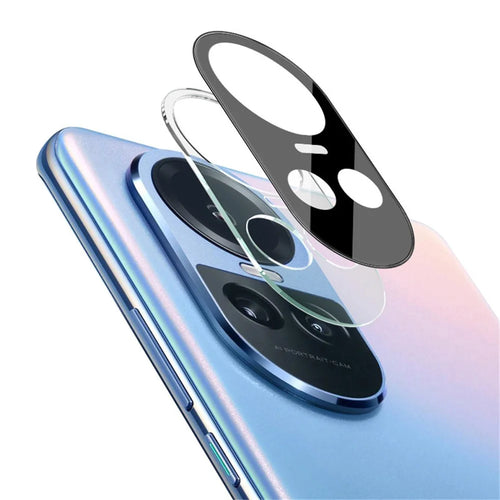 IMAK For Oppo Reno10 Pro 5G (Global) / Reno10 5G (Global) Rear Back Camera Lens Protector Tempered Glass Lens Film+Acrylic Lens Cap (Black Version) - 1